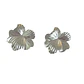 Aros flor enchapados oro - Miniatura 2