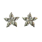 Aros flor enchapados oro - Miniatura 2