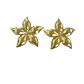 Aros flor enchapados oro - Miniatura 1