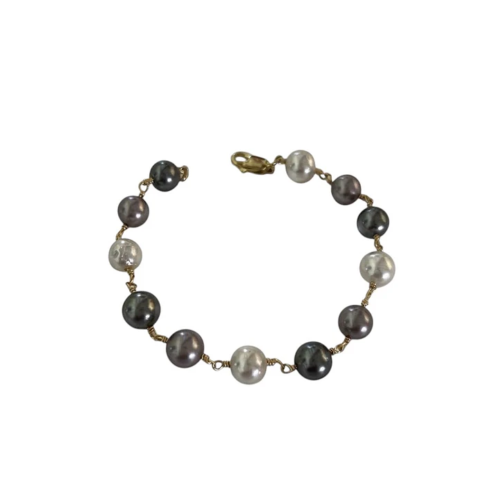 Pulsera perlas shell 1