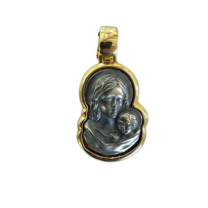 Colgante virgen niño 1