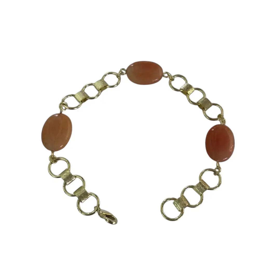 Pulsera cristales rosados 1