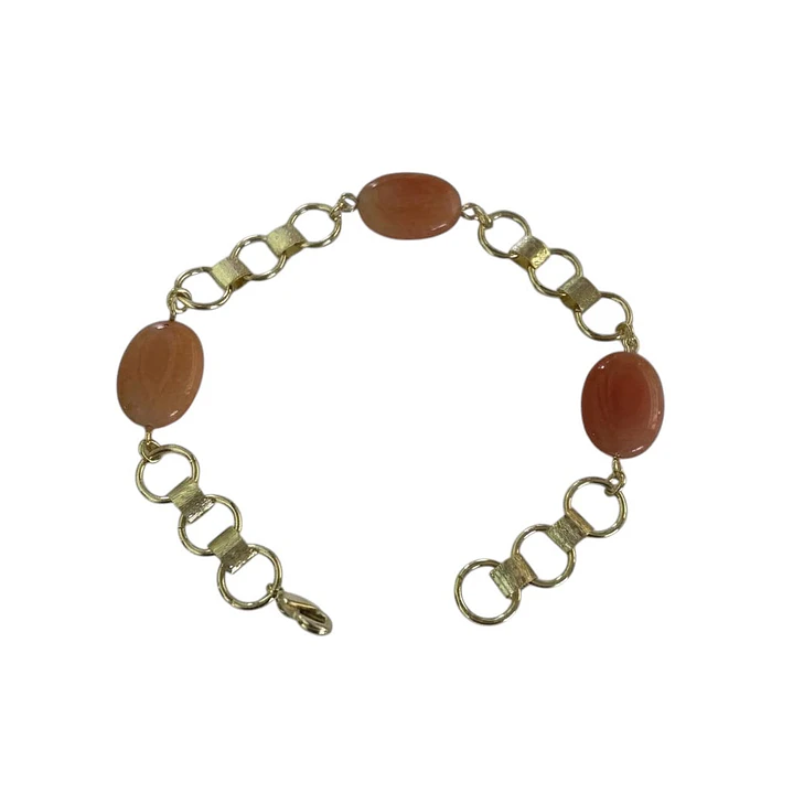 Pulsera cristales rosados 1