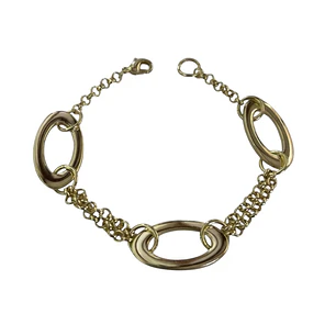 Pulsera eschapada en oro