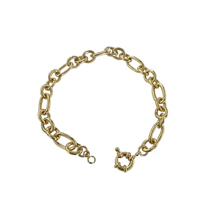 Pulsera eslabones enchapada en oro