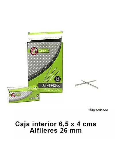 CAJA DE ALFILER