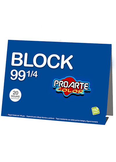 BLOCK DIBUJO MEDIO 20 HOJAS 99 1/4 140 GRAMOS