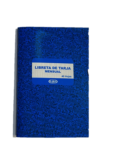 LIBRETA TARJA T/TERMOLAMINADA (CU120)