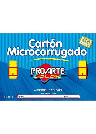 CARPETA ESCOLAR CARTON MICROCORRUGADO - PROARTE