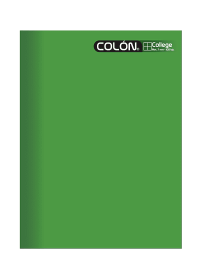 CUADERNO COLLEGE 100HJS.MAT. 7MM. LISO