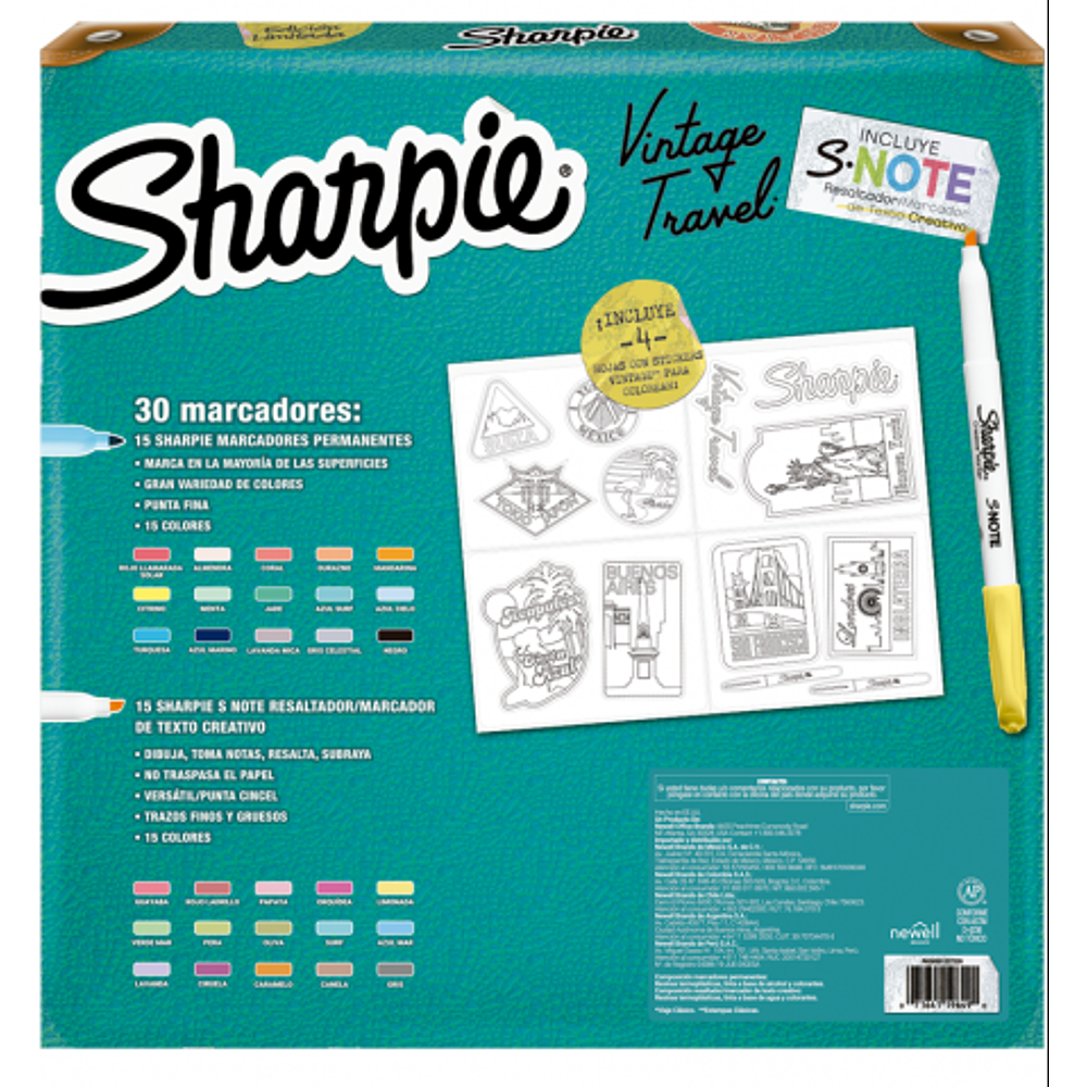 SHARPIE VINTAGE 30 MARCADORES