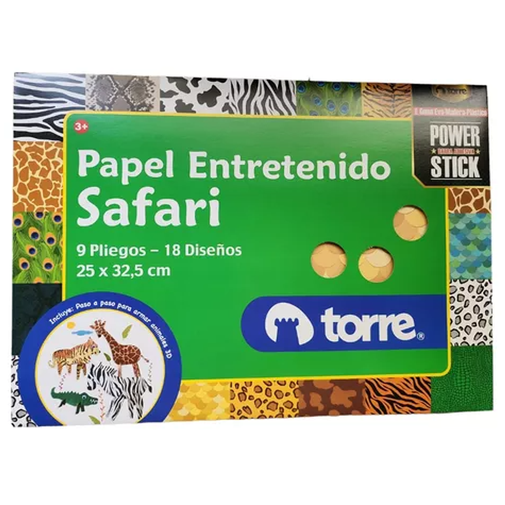 CARPETA PAPEL ENTRETENIDO SAFARI - TORRE