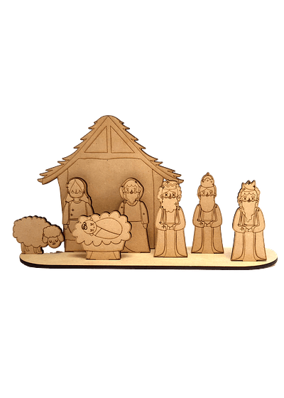 PESEBRE ARMABLE 23 CMS MDF