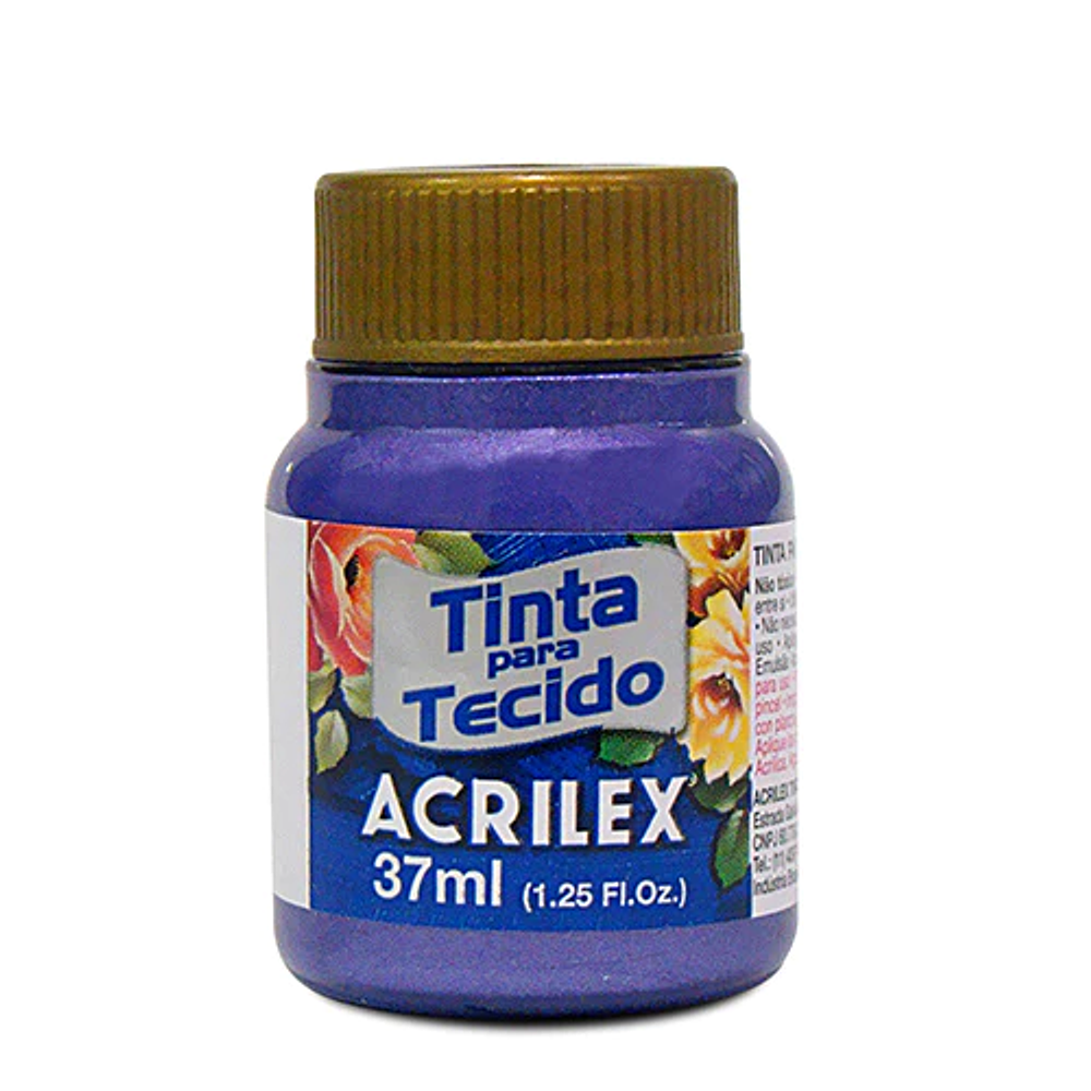 PINTURA METÁLICA PARA GENERO ACRILEX - DIFERENTES COLORES