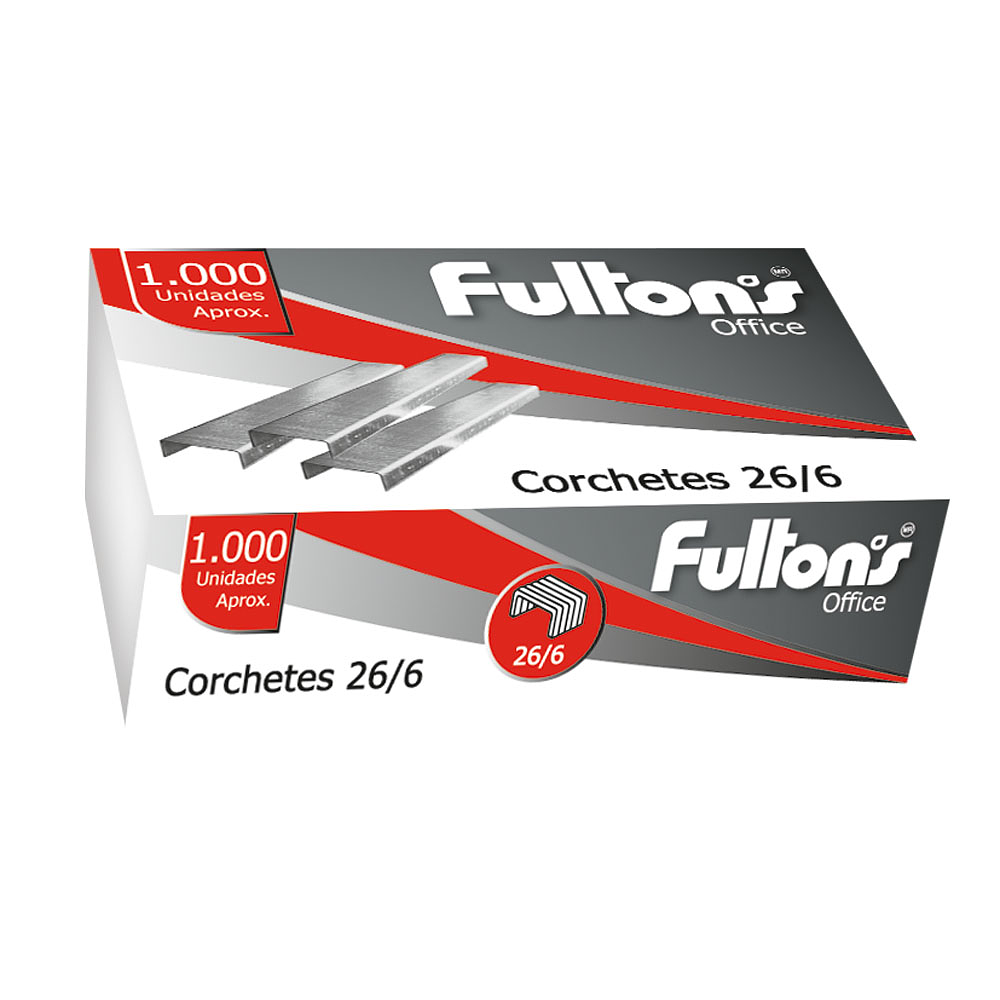 CORCHETES 26/6 1000 UNDS. FULTONS