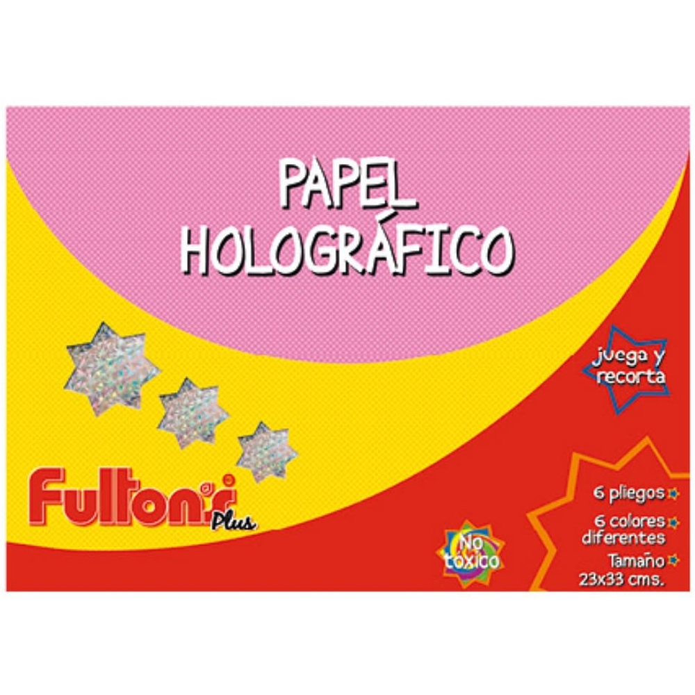 CARPETA C/PAPEL CART. HOLOGRAFICA 6 HJS. FULTONS