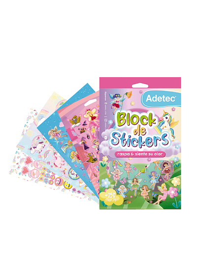 BLOCK DE STICKERS HADAS CON AROMA