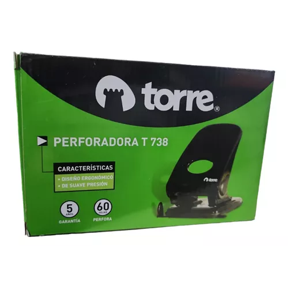 PERFORADORA 738 NEGRA 60 HOJAS