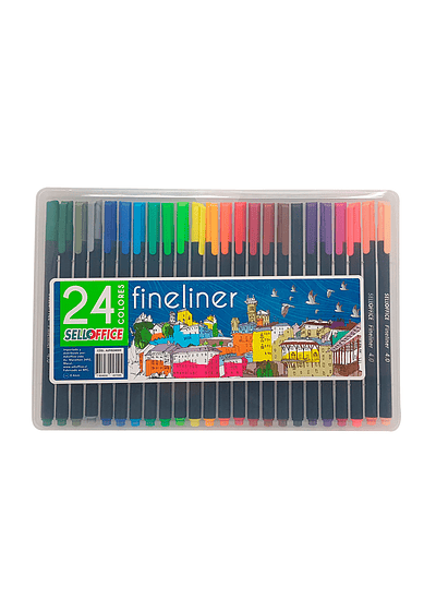 SET MARCADORES 24 COLORES FINELINER