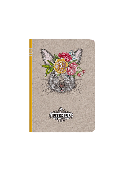 LIBRETA LUXURY - CONEJO FLOR