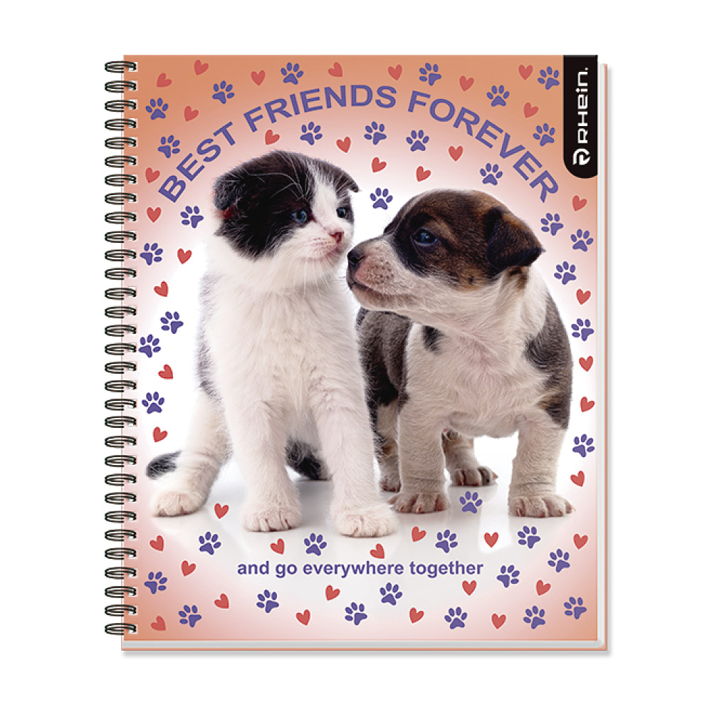 CUADERNO UNIVERSITARIO 100HJS MAT7MM PUPPIES