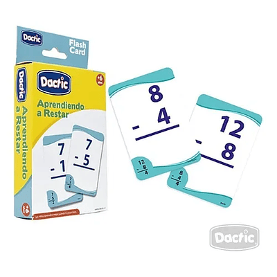 LAMINA APRENDIENDO A RESTAR DACTIC