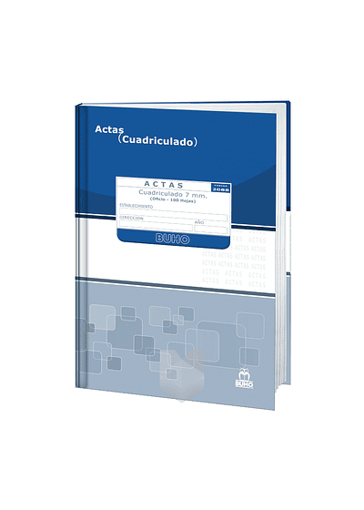 LIBRO ACTA CUADRICULADO 100 HJS 