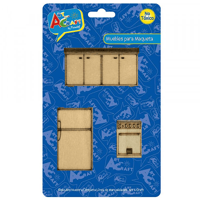 MUEBLES PARA MAQUETA COCINA ART AND CRAFT