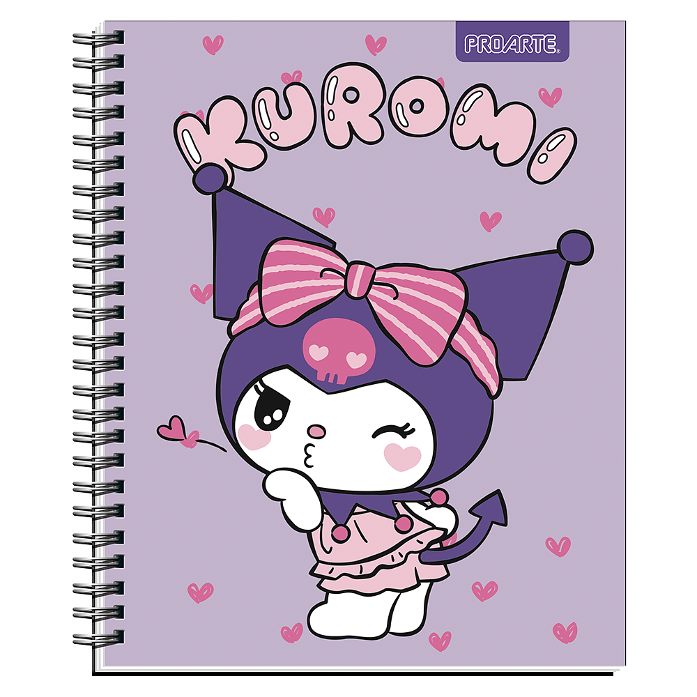 CUADERNO UNIVERSITARIO 100HJS 7MM KUROMI