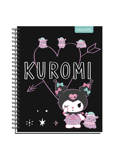 CUADERNO UNIVERSITARIO 100HJS 7MM KUROMI