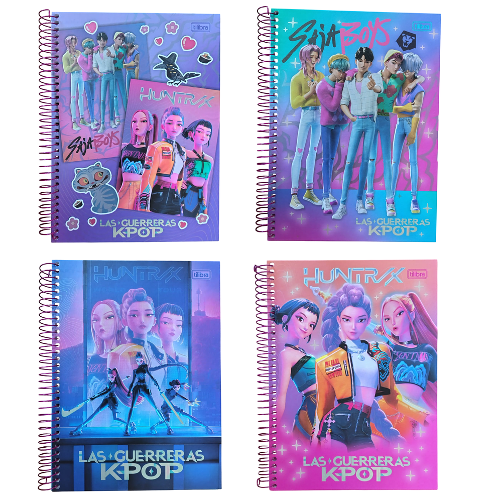 CUADERNO UNIVERSITARIO 7MM 100HJS LAS GUERRERAS K-POP