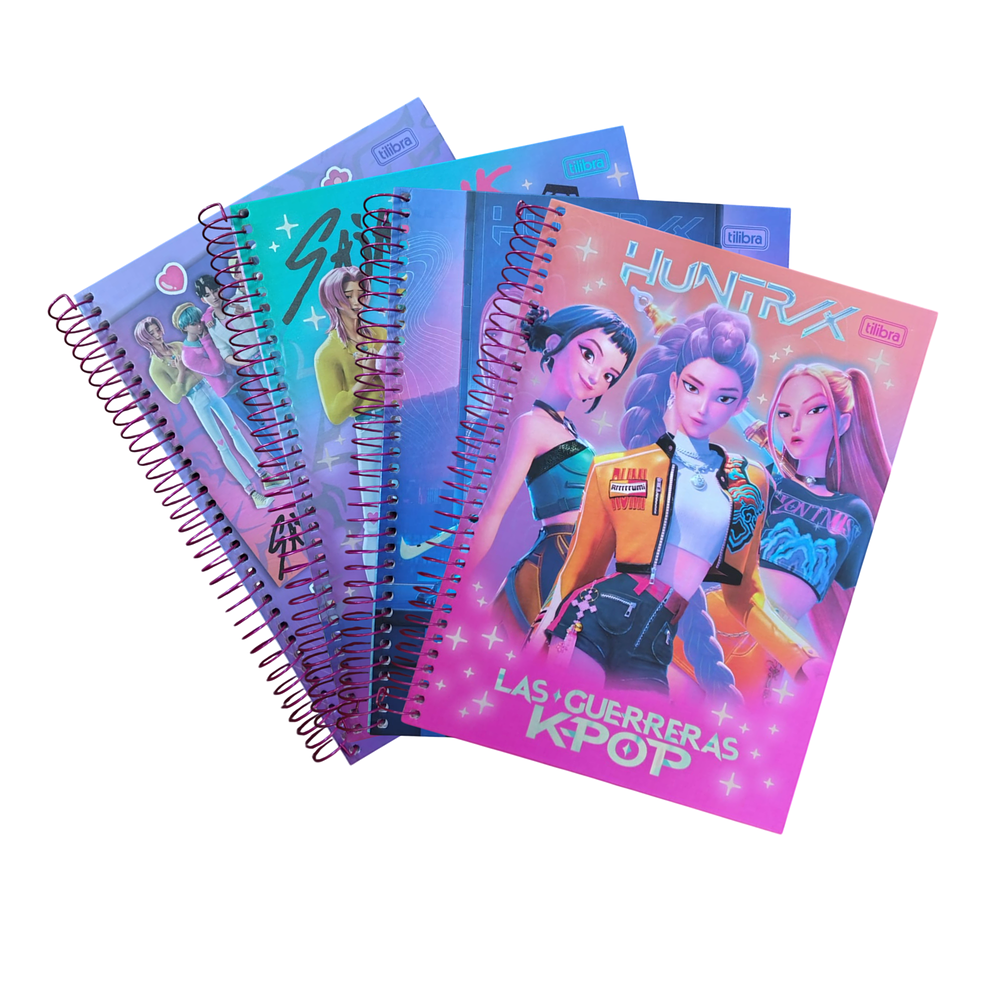 CUADERNO UNIVERSITARIO 7MM 100HJS LAS GUERRERAS K-POP