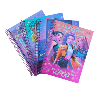 CUADERNO UNIVERSITARIO 7MM 100HJS LAS GUERRERAS K-POP
