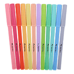 MARCADORES DIBUJO SCRIPTO 12 COLORES PASTEL