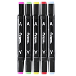 MARCADORES DE ILUSTRACION DOBLE PUNTA 60 COLORES