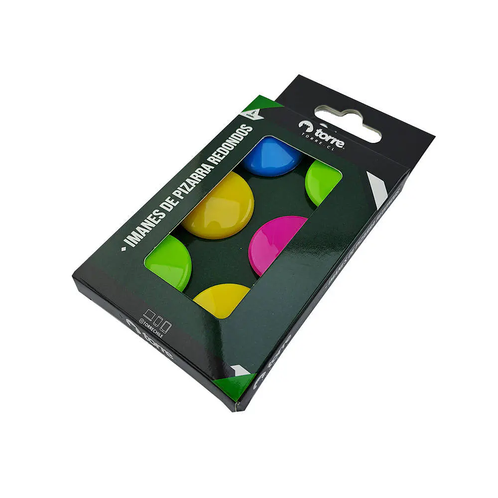 IMANES REDONDO DE PIZARRAS 6 UNIDADES