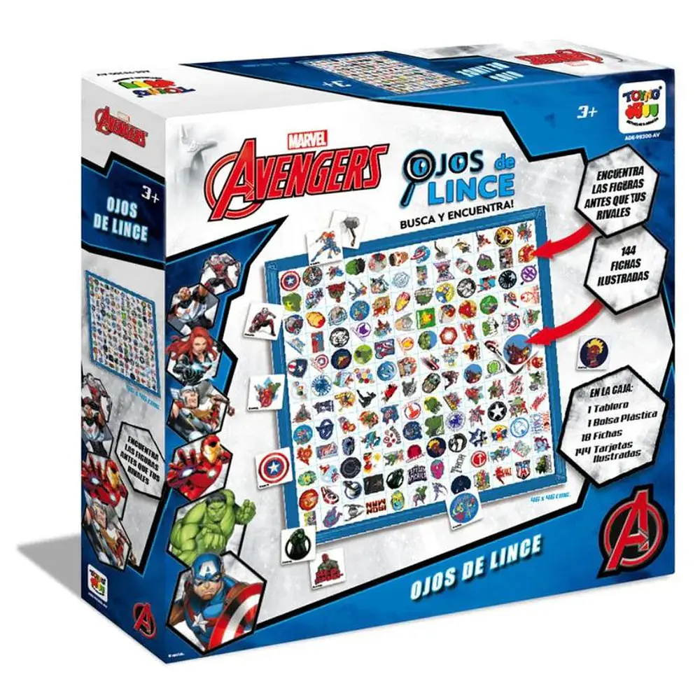 JUEGO DE MESA OJOS DE LINCE AVENGERS