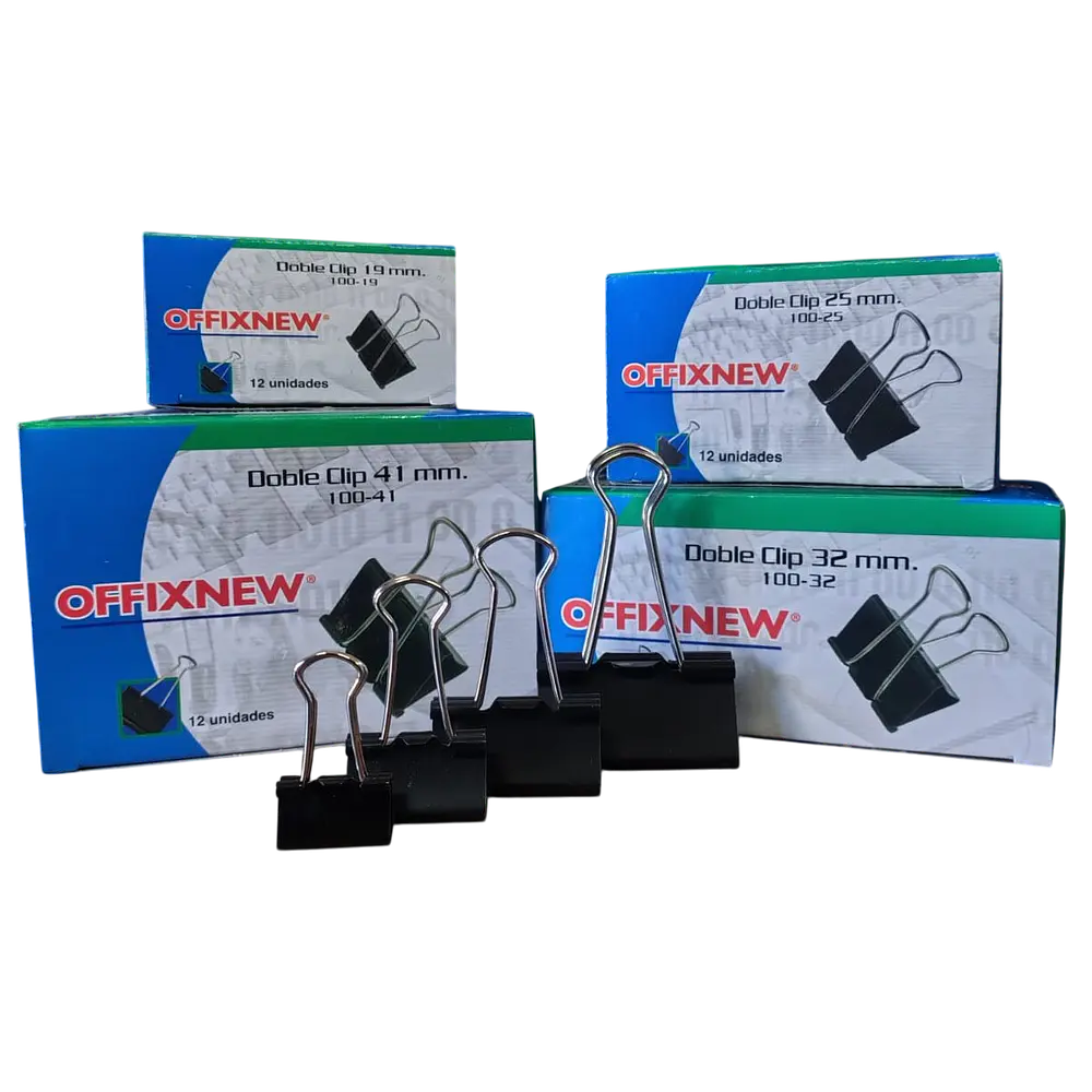 APRETADOR DOBLE CLIP - DIFERENTES MEDIDAS OFFIXNEW