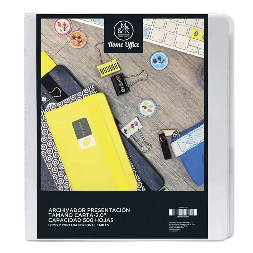 ARCHIVADOR VINILICO CARTA 2 ANILLOS 2"