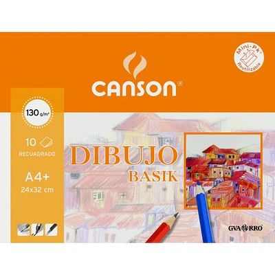 SOBRE CANSON  DIBUJO BASIK 10HJ A4+ 130G