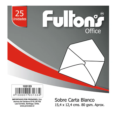 SOBRE CARTA 80 GRAMOS