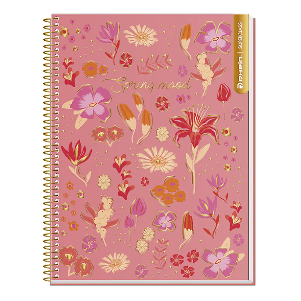 CUADERNO TOP 120 HOJAS MAT 7MM FLOWERS