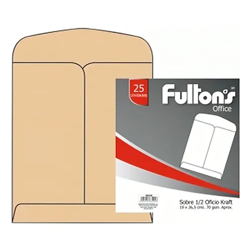 SOBRE SACO 1/2 OFICIO KRAFT 