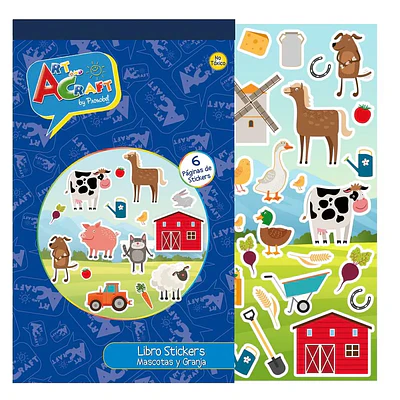 STICKER LIBRO MASCOTAS Y GRANJA