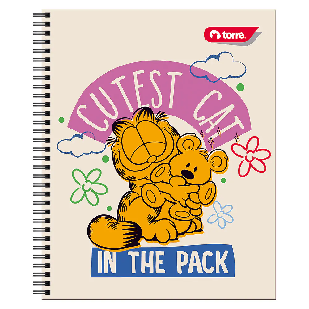 CUADERNO UNIVERSITARIO 100HJS 7MM GARFIELD CLASICO
