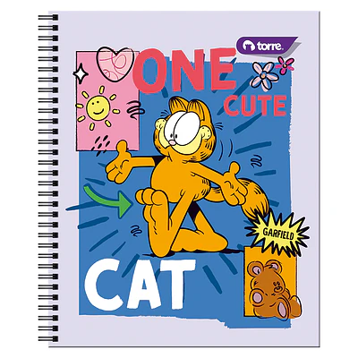 CUADERNO UNIVERSITARIO 100HJS 7MM GARFIELD CLASICO