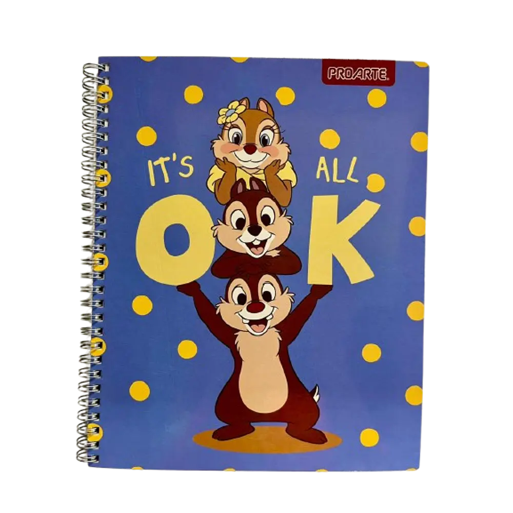 CUADERNO UNIVERSITARIO 100 HJS 7MM CHIP&DALE 