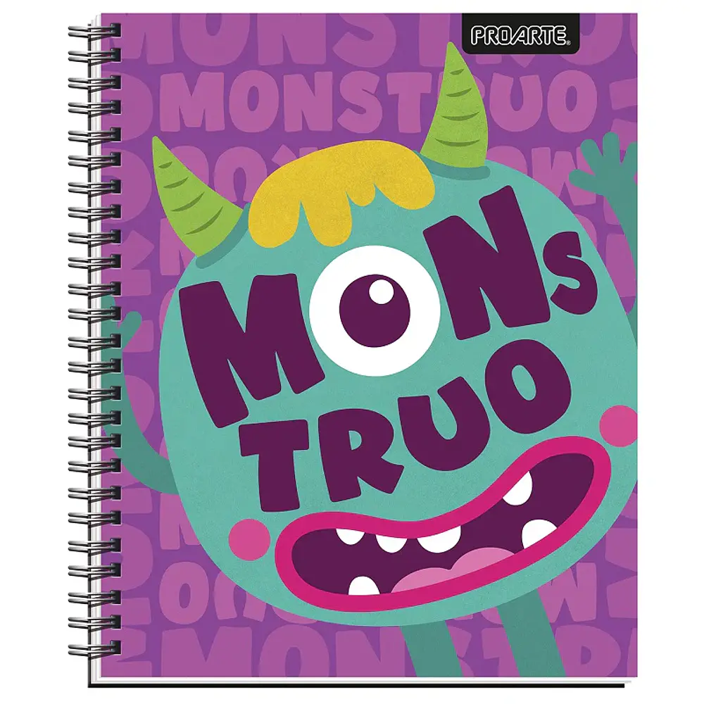 CUADERNO UNIVERSITARIO 100 HJS 7MM MONSTER 