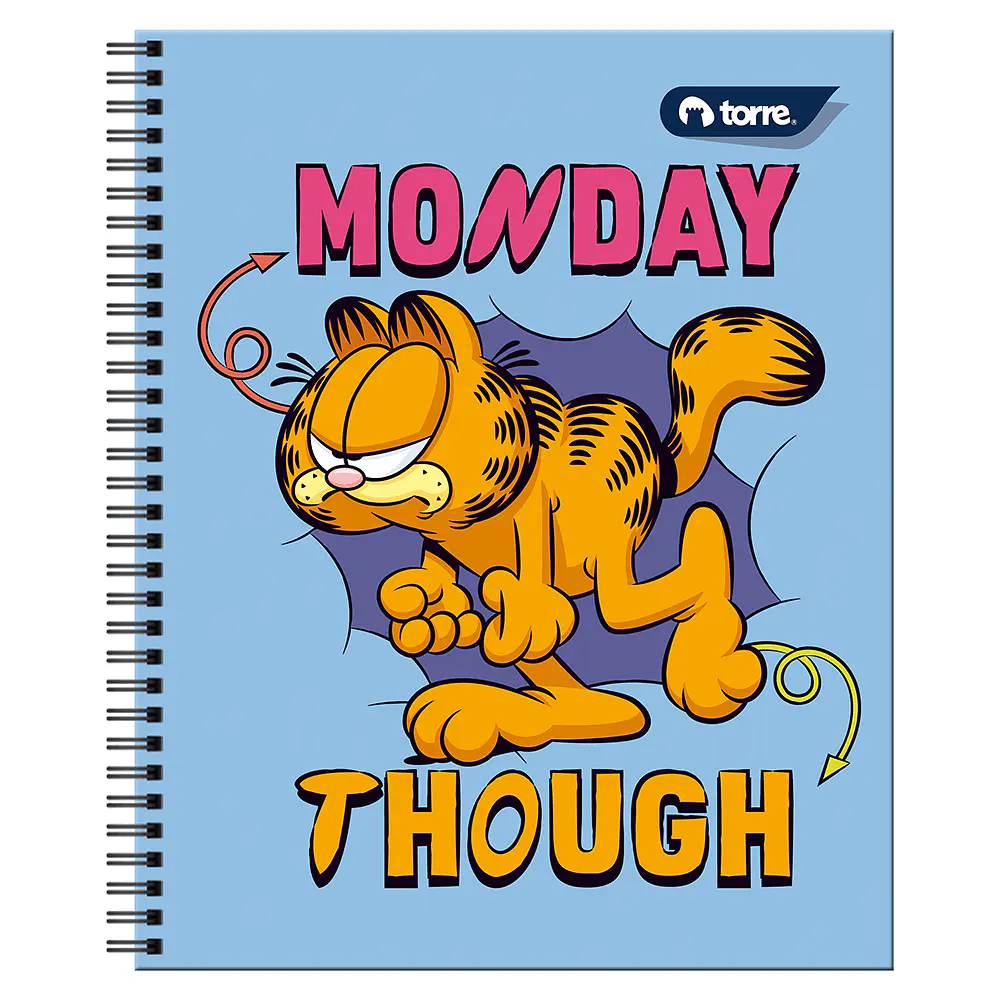 CUADERNO UNIVERSITARIO 100HJS 7MM GARFIELD CLASICO