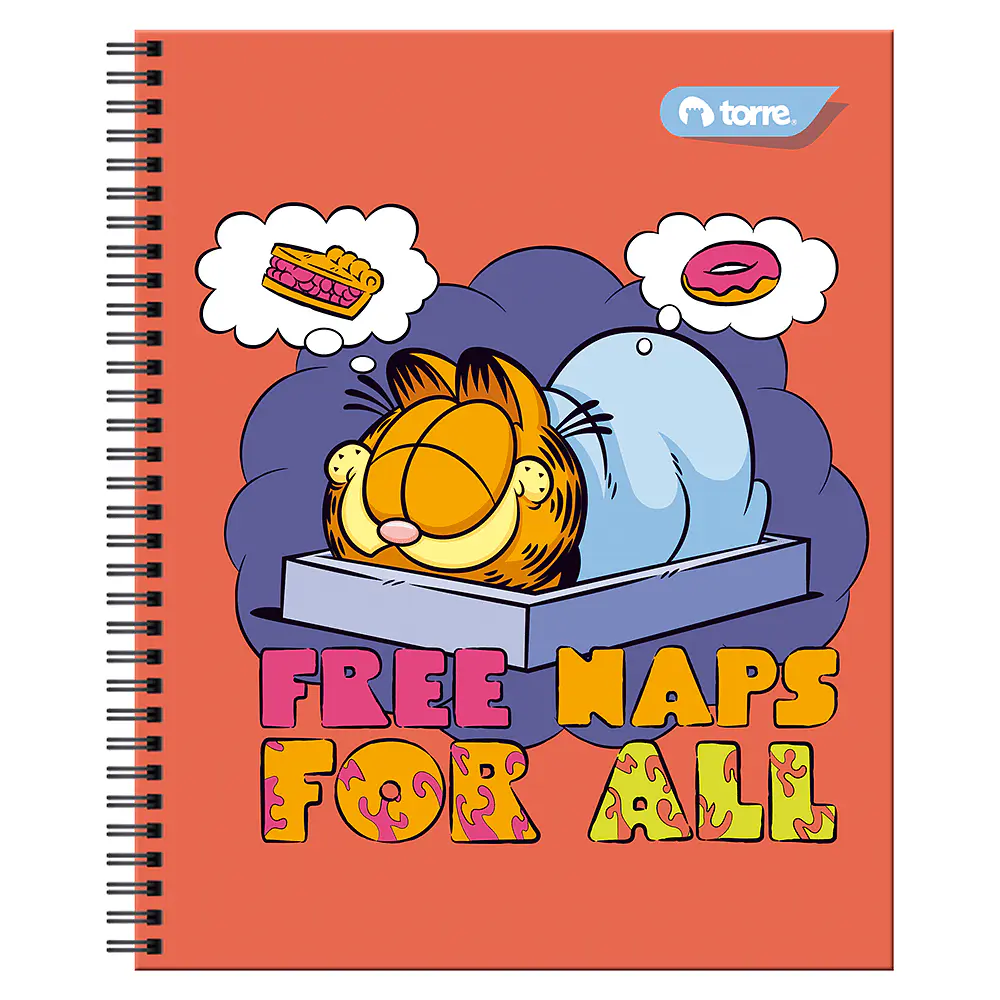 CUADERNO UNIVERSITARIO 100HJS 7MM GARFIELD CLASICO